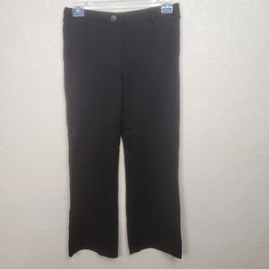 Betabrand Black Flared Pull On Knit Pants Large (5268)